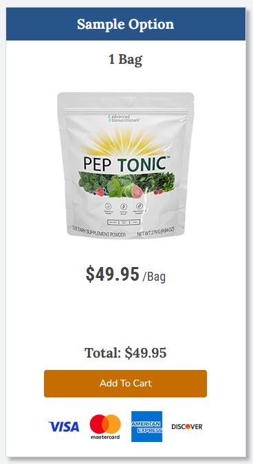 Buy Pep Tonic 1 Bags