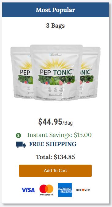 Buy Pep Tonic 3 Bagss