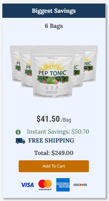 Buy Pep Tonic 6 Bagss